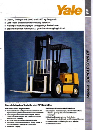 LPG Forklifts Yale GLP 25 RF
