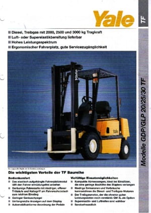 LPG Forklifts Yale GLP 25 TF