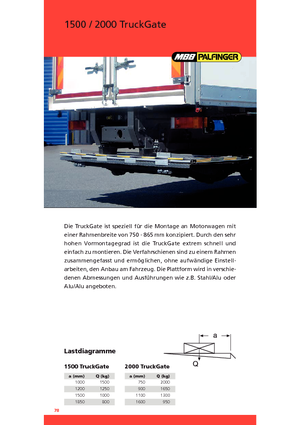 Loading platforms MBB Palfinger 2000 TruckGate