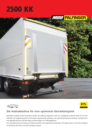 Loading platforms MBB Palfinger 2500 KK