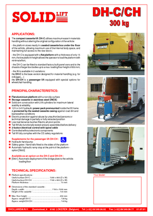 Loading platforms Dhollandia DH-CH