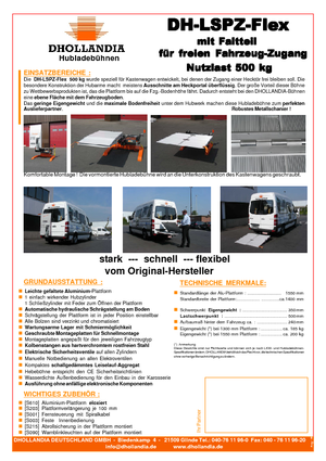 Loading platforms Dhollandia DH-LSPZ Flex