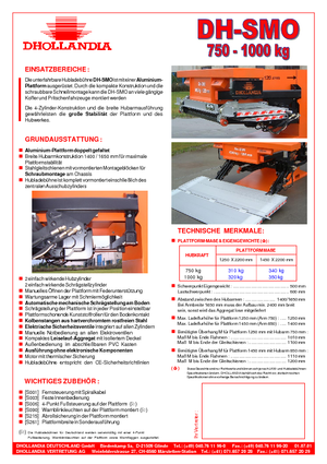 Loading platforms Dhollandia DH-SMO