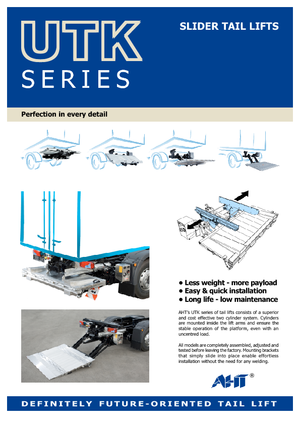 Platformları yükleme AHT UTK 750 ST/ST