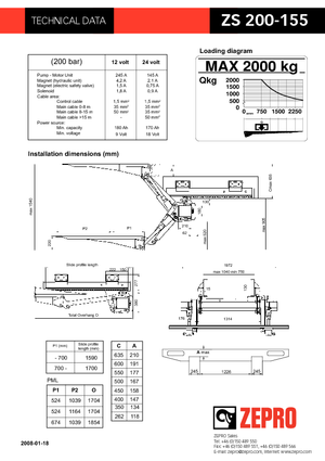 Loading platforms ZEPRO ZS 200