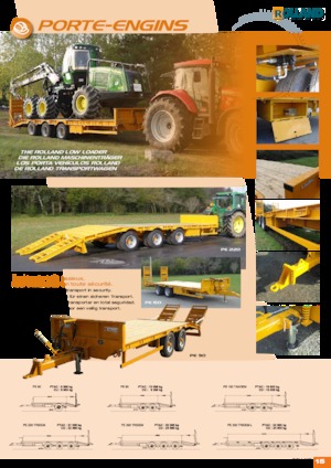 Lowbed römorklar Rolland PE 220