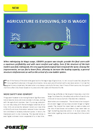 Low bed trailers Joskin TRAILED WAGO TR8000D13