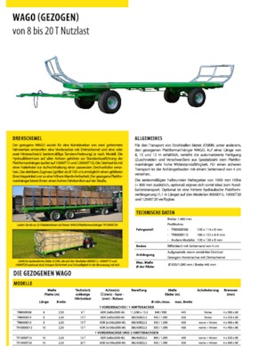 Low bed trailers Joskin WAGO-LOADER LTR12000T20