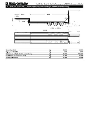 Lowbed yarı römorklar Müller Mitteltal TS 3 Profi