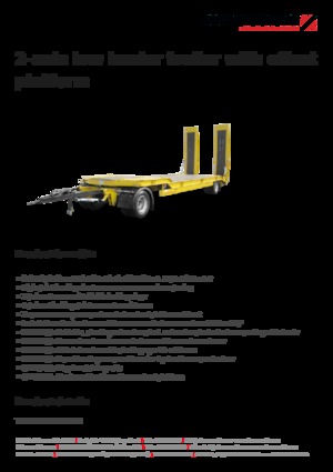 Lowbed Trailers Schwarzmüller 2-axle low loader trailer with offset platform