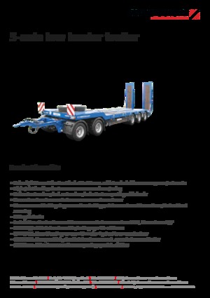 Lowbed Trailers Schwarzmüller 5-axle low loader trailer