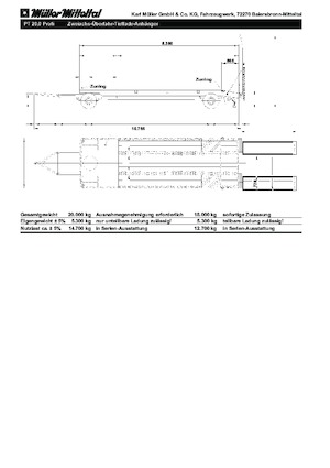 Lowbed Trailers Müller Mitteltal PT 20,0 Profi