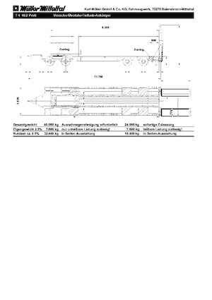 Lowbed Trailers Müller Mitteltal T 4 40,0 Profi