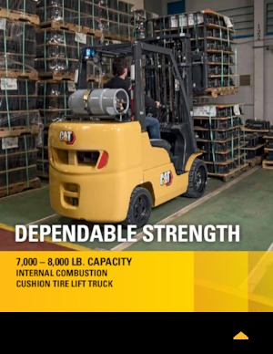 Lpg ön forkliftler Caterpillar 2C7000
