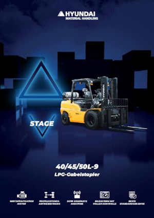 Lpg ön forkliftler Hyundai 40L-9