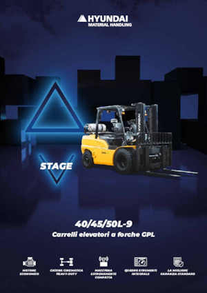 Lpg ön forkliftler Hyundai 40L-9