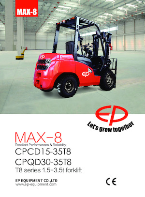 Lpg ön forkliftler EP CPCD25T8-GK25