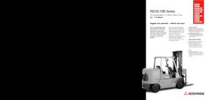 Lpg ön forkliftler Mitsubishi FGC40K STC