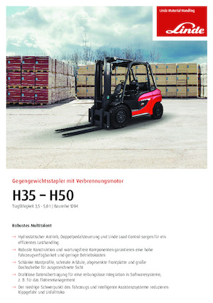 LPG Forklifts Linde H35/600T