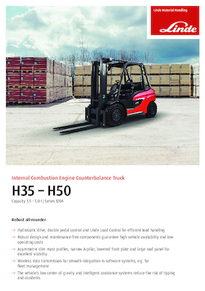 Lpg ön forkliftler Linde H35/600T