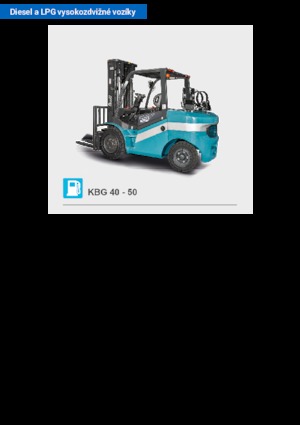 Lpg ön forkliftler Baoli KBG 40