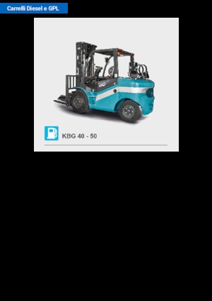 Lpg ön forkliftler Baoli KBG 40