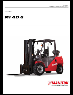 LPG Forklifts Manitou MI 40 G