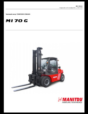 LPG Forklifts Manitou MI 70 G