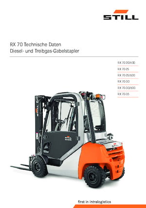LPG Forklifts Still RX 70-30 T