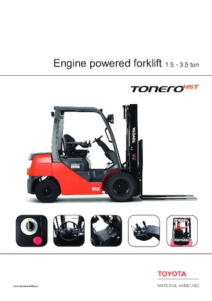 Lpg ön forkliftler Toyota 06-8 FG 30F 
