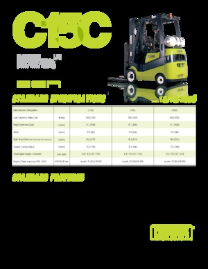 LPG Forklifts Clark C15CL