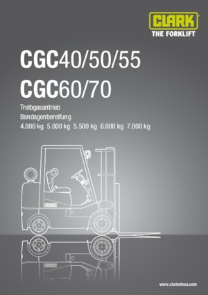 LPG Forklifts Clark CGC70 L