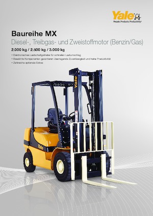 LPG Forklifts Yale GLP 25MX