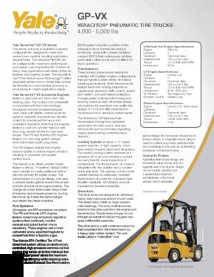 Lpg ön forkliftler Yale GP040VX