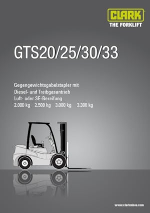 LPG Forklifts Clark GTS30 L