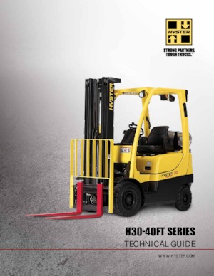 Lpg ön forkliftler Hyster H40FT