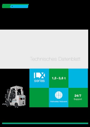 Lpg ön forkliftler UniCarriers LX
