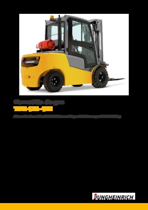 Lpg ön forkliftler Jungheinrich TFG 430