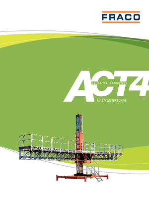 Mast Climbing Work Platforms Fraco ACT 4