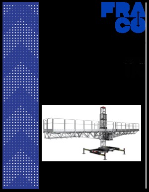 Direk tırmanma çalışma platformları Fraco FRSM 20K