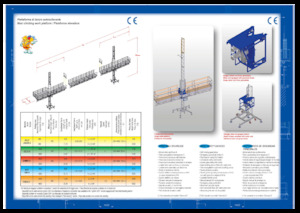 Direk tırmanma çalışma platformları Safi GAMMA S 2000