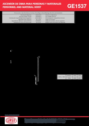 Endüstriyel asansörler Jaso GEI1537