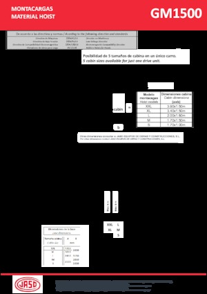 Industrial hoists Jaso GMI1500
