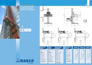 Endüstriyel asansörler Maber MB 20