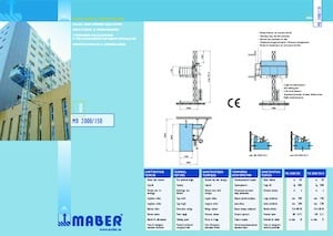 Industrial hoists Maber MB 2000/150