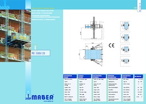 Industrial hoists Maber MB 3500/120
