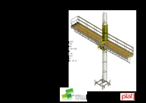 Direk tırmanma çalışma platformları Piat P 3000 S CE
