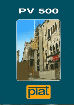 Endüstriyel asansörler Piat PV 500