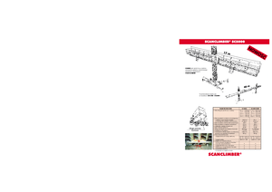 Direk tırmanma çalışma platformları Scanclimber SC 5000 E