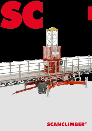 Direk tırmanma çalışma platformları Scanclimber Kosmos SC4000